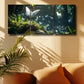 3pcs Vibrant Blue & White Butterflies in Sunlit Metal Print Ready to Hang Art