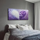 Heart-Shaped Flowers White Wall Art Canvas Office Home Room Framed 120x60cm