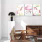 3pcs Rainbow & Clouds Colorful Hair Unicorn Metal Print Ready to Hang Art