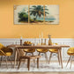 3pcs Vintage Botanical Palm Tree Metal Print Ready to Hang Art