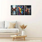 3pcs Environment Butterfly Decoration Poster Metal Print Ready to Hang Art