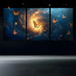 3pcs Butterflies In The Universe Space Metal Print Ready to Hang Art