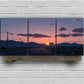 3pcs Sunset Highway Vibrant Clouds Metal Print Ready to Hang Art