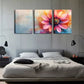 3pcs   A Pink Flower Wall Art Set Canvas Framed 40x60cm - High Quality Print 100% Australian Made Wall Canvas Ready to Hang