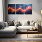 3pcs  Abstract Cloud And Light   Wall Art Set Canvas Framed 40x60cm - High Quality Print 100% Australian Made Wall Canvas Ready to Hang