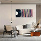 3pcs Colorful Album Spines & Black Classic Record Metal Print Ready to Hang Art