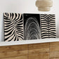 3pcs Abstract Plant Black Leaves White Bohemian Wall Art Set Canvas Framed 40x60cm - High Quality Print 100% Australian Made Wall Canvas Ready to Hang