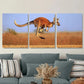 3pcs Vibrant Kangaroo Metal Print Ready to Hang Art