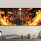 3pcs Skeletons Play Drums Art Painting, Metal Print Ready to Hang Art