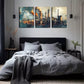 3pcs  During The Industrial Revolution,  Wall Art Set Canvas Framed 40x60cm - High Quality Print 100% Australian Made Wall Canvas Ready to Hang