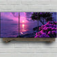 3pcs Sunset Lake and Cherry Blossoms Metal Print Ready to Hang Art