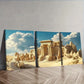 3pcs Photograph of an Ancient City Wall Art Set Canvas Framed 40x60cm - High Quality Print 100% Australian Made Wall Canvas Ready to Hang