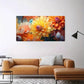 Abstract Floral Painting wall canvas office home room framed 120x60cm