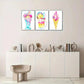 3pcs Ice Cream Drinks Summer Cold Drinks Metal Print Ready to Hang Art