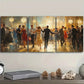 3pcs A picture of people dancing in the middle Metal Print Ready to Hang Art