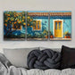 3pcs Orange Tree In Front Of A Blue House   Wall Art Set Canvas Framed 40x60cm - High Quality Print 100% Australian Made Wall Canvas Ready to Hang