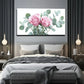 Abstract Minimalist Floral Wall Art canvas office home room framed 120x60cm
