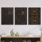 3pcs Golden Ratio Golden Line Art, Metal Print Ready to Hang Art
