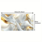 White Golden Silk Textured wall canvas office home room framed 120x60cm