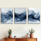3pcs Modern Art Abstract Geometric Lines Metal Print Ready to Hang Art