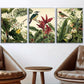 3pcs Abstract Flowers And Birds Metal Print Ready to Hang Art