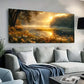 Sunrise Scene Golden Hues wall canvas office home room framed 120x60cm