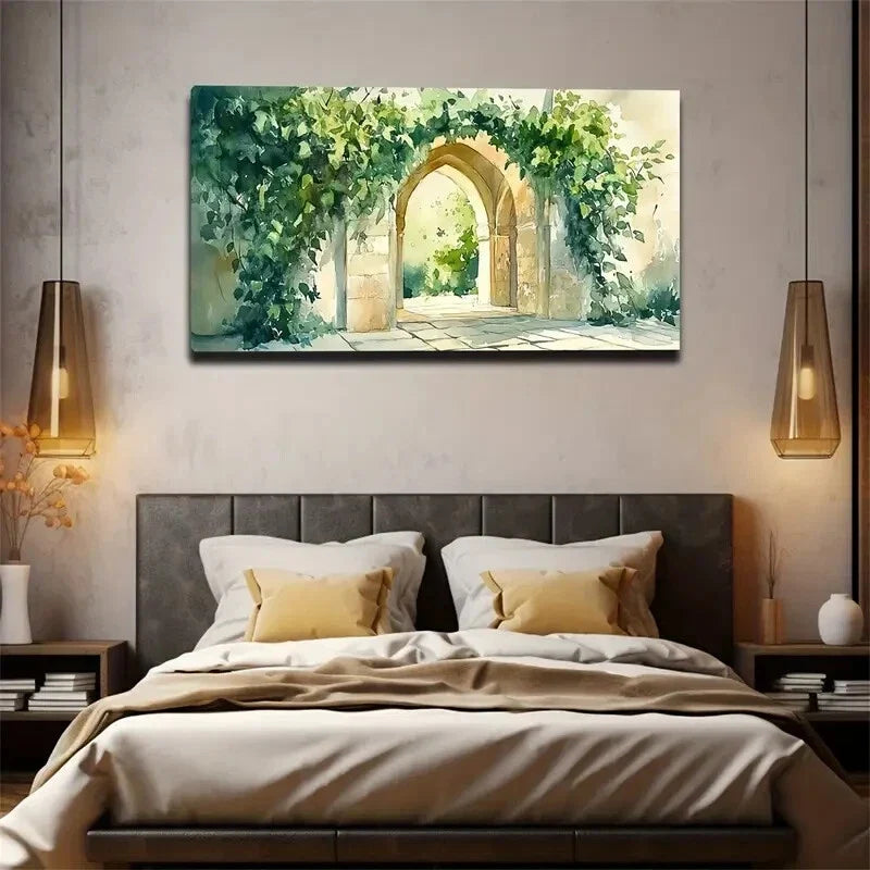 Modern And Simple Stone Arch Wall Art Canvas Office Home Room Framed 120x60cm
