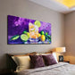 Vibrant Lemon Iced Drink Hues Wall Art Canvas Office Home Room Framed 120x60cm