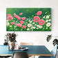 Vibrant Daisy & Poppy Décor Wall Art Canvas Office Home Room Framed 120x60cm
