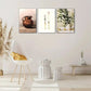 3pcs Ceramic Pots Floral Arrangements And Still Metal Print Ready to Hang Art