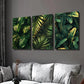 3pcs Tropical Monstera Golden Palm Leaf Wall Art Set Canvas Framed 40x60cm - High Quality Print 100% Australian Made Wall Canvas Ready to Hang