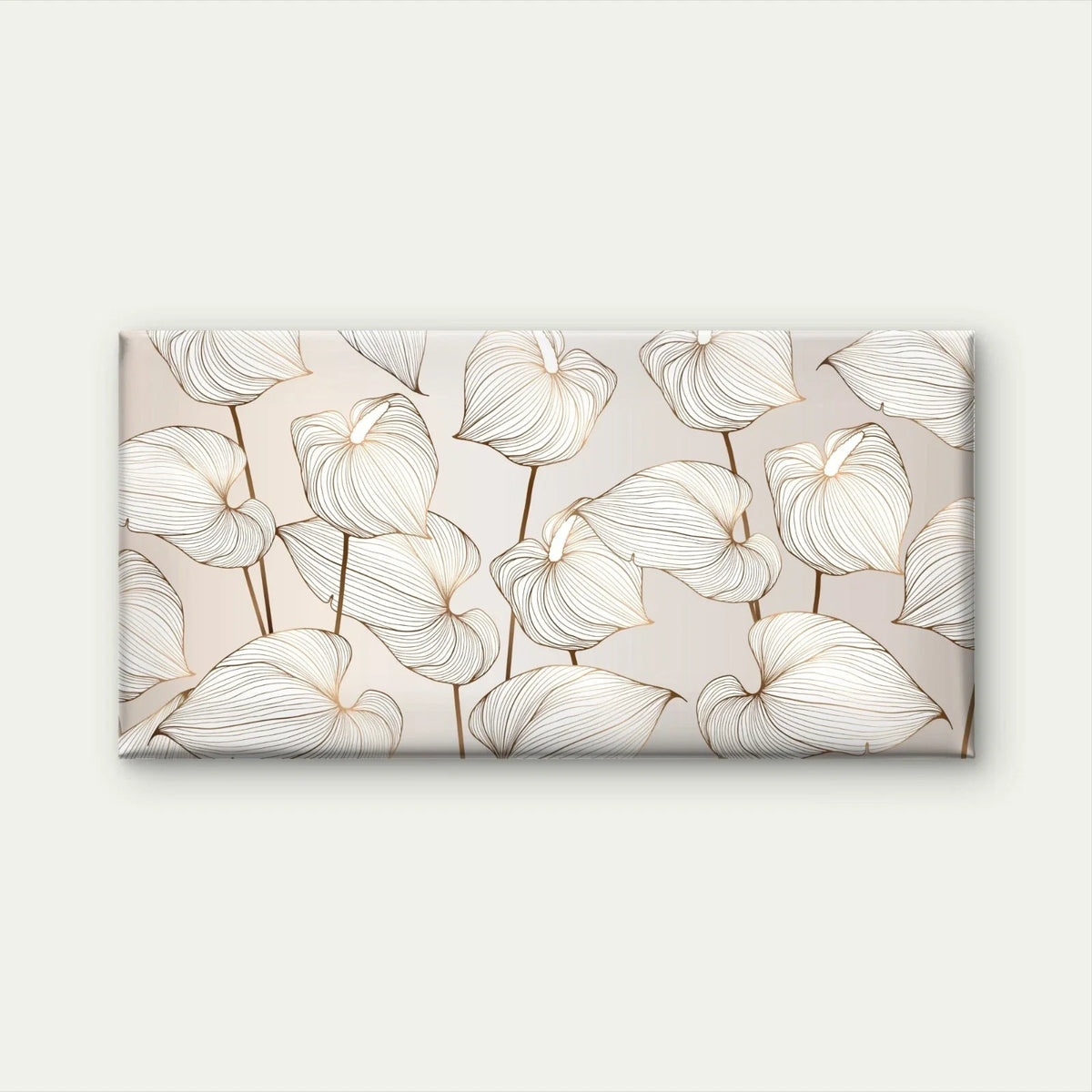 Floral Vector Background Design Wall Art Canvas Office Home Room Framed 120x60cm