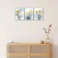 3pcs Splash Flower Decoration Poster Metal Print Ready to Hang Art