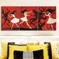 3pcs The Girl and the Beast Red & Black Wall Art Set Canvas Framed 40x60cm - High Quality Print 100% Australian Made Wall Canvas Ready to Hang