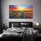 Vibrant Earthy Tones Abstract Wall Art Canvas Office Home Room Framed 120x60cm