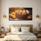 Seductive Bread Suitable Wall Art Canvas Office Home Room Framed 120x60cm