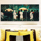 3pcs  At the funeral  Wall Art Set Canvas Framed 40x60cm - High Quality Print 100% Australian Made Wall Canvas Ready to Hang