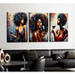 3pcs Colorful Abstract Graffiti Paintings Metal Print Ready to Hang Art