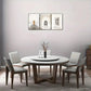3pcs Touch of Sophistication Geometric Pattern Metal Print Ready to Hang Art