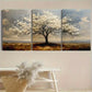 3pcs Modern Tree of Life Metal Print Ready to Hang Art