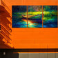 3pcs Boat and Lake Canvas Framed 40x60cm - High Quality Print 100% Australian Made Wall Canvas Ready to Hang