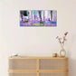 3pcs Sika deer, animals in the forest, Metal Print Ready to Hang Art