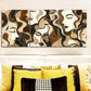 3pcs  Brown and beige faces  Metal Print Ready to Hang Art