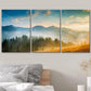 3pcs Morning Mountain Forest with Fog & Nature Metal Print Ready to Hang Art
