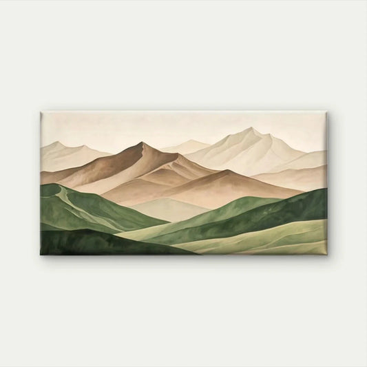 Abstract Mountain Landscape Wall Art Canvas Office Home Room Framed 80x45cm