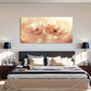 Pink Poppies Floral Pastel Wall Art Canvas Office Home Room Framed 120x60cm