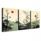 3pcs Abstract Forest Landscape Canvas Framed 40x60cm - High Quality Print 100% Australian Made Wall Canvas Ready to Hang