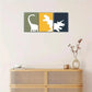 3pcs Dinosaur Decoration Poster Pop Art Metal Print Ready to Hang Art
