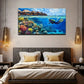 Vacation House Coral Reef Wall Art Canvas Office Home Room Framed 120x60cm