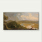 Classical River Valley Landscape Wall Art Canvas Office Home Framed 120x60cm